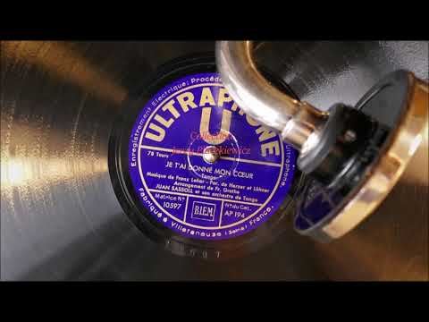 Franz Lehar in a tango mode - Juan Llossas Orch., ca 1932