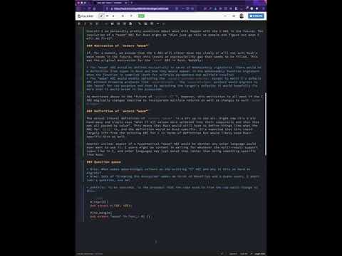 2021-04-21 Design Meeting: extern 'wasm' ABI