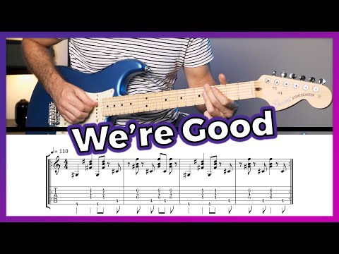 How to Play We're Good - Dua Lipa [Guitar Tutorial / Lesson w/ Chords & Tab]