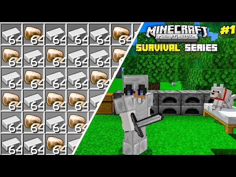 Stuff Life Gamer - Minecraft survival series part 1: This Was Unexpected!! | minecraft pe survival series part 1