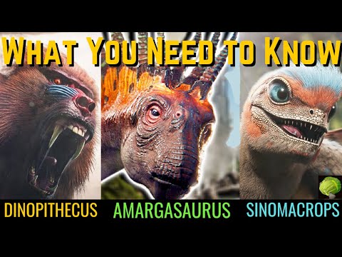 Ark Survival Evolved - Amargasaurus ,  Dinopithecus, Sinomacrops : WHAT YOU NEED TO KNOW