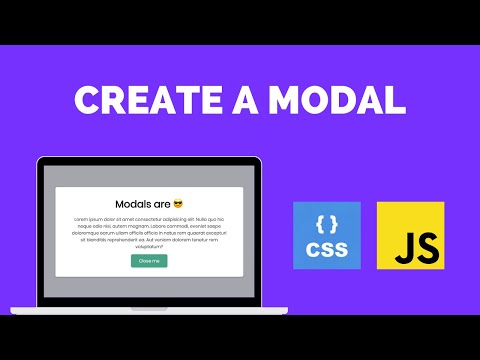 Create a Modal (Popup) with HTML/CSS and JavaScript
