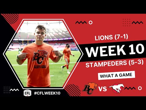 BC Lions vs Calgary Stampeders  | 2022 CFL Week 10 | Highlights