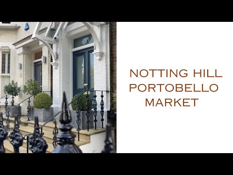 PORTOBELLO MARKET IN NOTTING HILL, LONDON 