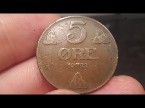 5 ORE Coin NORGE 1922 VALUE - Norway 5 Ore coin value