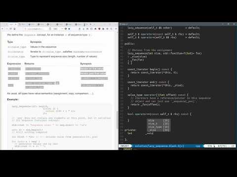 [ Advanced Modern C++ | MNM '18 | a-04-2 ]: lazy_sequence assignment