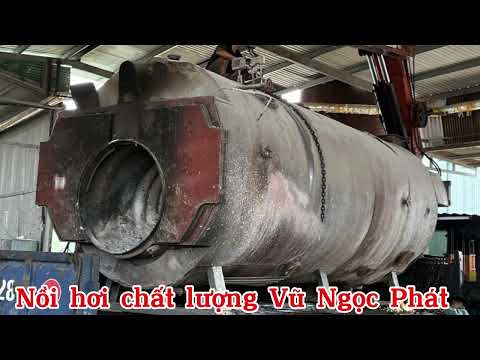 Lò hơi đốt dầu 5.4 tấn Lò dầu tải nhiệt đốt dầu 6tr kcal