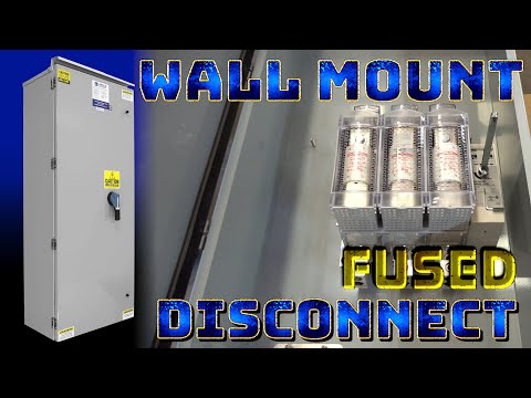 Fused Disconnect Switch, 600 Amp, 480V 3PH AC,  Time Delay Fuses, Wall Mount, NEMA 3R