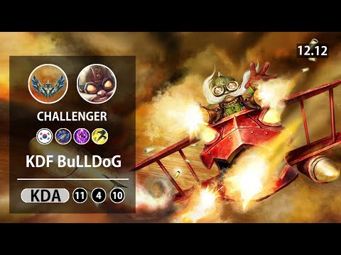 롤 챌린저 미드 코르키 " KDF BuLLDoG "  // LOL MID Corki KR Challenger | Patch 12.12✅