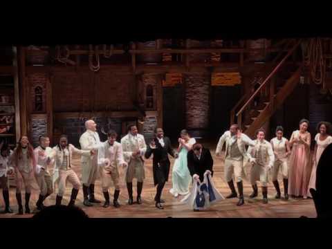 Hamilton in Chicago singing Go Cubs Go! #worldchampions #Broadway