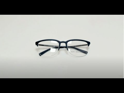 Armani Exchange Eyeglasses Model-AX3066 Color-8293 Matte Blue/Black