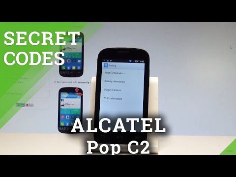 Secret Codes ALCATEL Pop C2 - Hidden Mode / Secret Options |HardReset.info