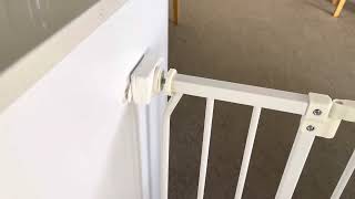 How to install a baby gate without screwing it into the wall