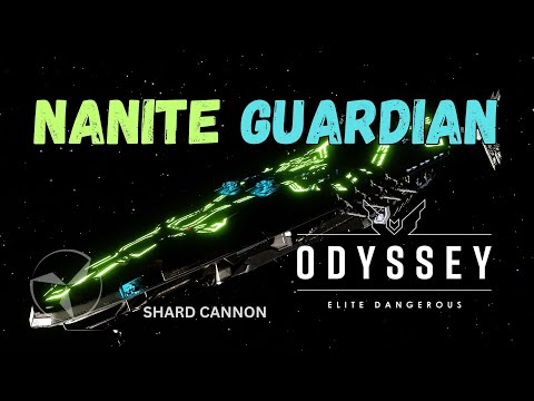 Nanite Guardian Shard Cannon field testing in Elite Dangerous