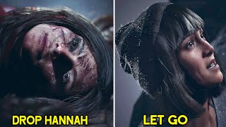 Drop Hannah VS Let Go - All Choices & Outcome - Until Dawn Remake