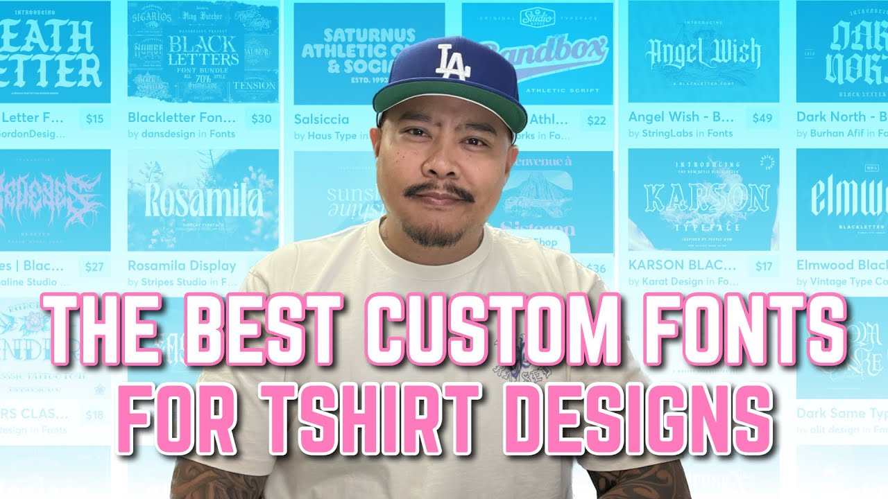 Where I Find My Fonts and How I Use Them For T-SHIRT Designs