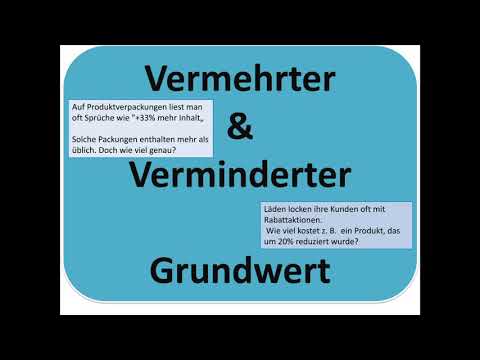 Vermehrter und verminderter Grundwert