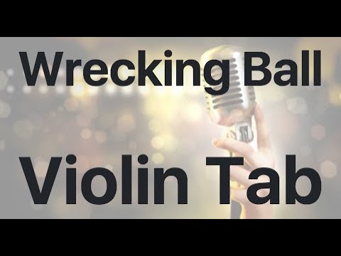 Learn Wrecking Ball Miley Cyrus on Violin - How to Play Tutorial