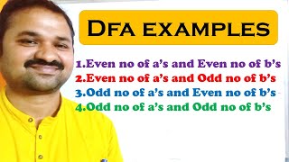 DFA Examples 15 || Set of all strings with Even no of a's and Even no of b's || ODD || NUMBER