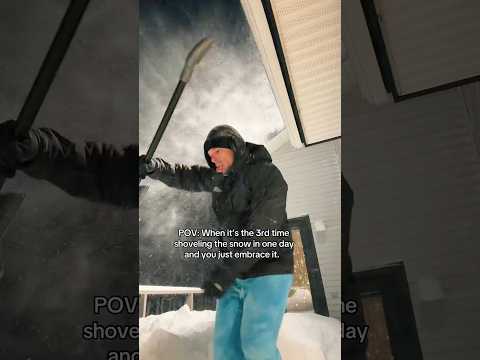 It just keeps snowing! 😩 Checking in from Northern Michigan 😅🥶🔥🤣