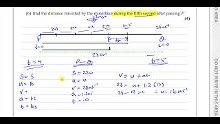 Download Lagu WME01/01 IAL (Edexcel) M1 June 2022, Q2, KInematics, suvat Equations Thumbnail