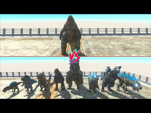 GODZILLA vs WORKSHOP GODZILLAS Epic Battle - Animal Revolt Battle Simulator
