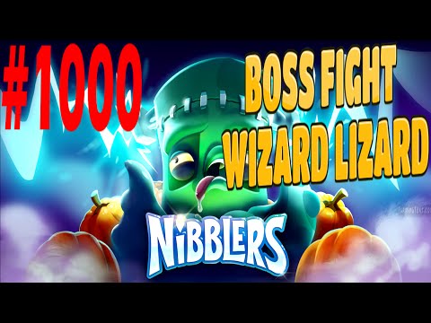 Rovio Nibblers Boss Fight Lizard Wizard Level-1000 Three Star Walkthrough