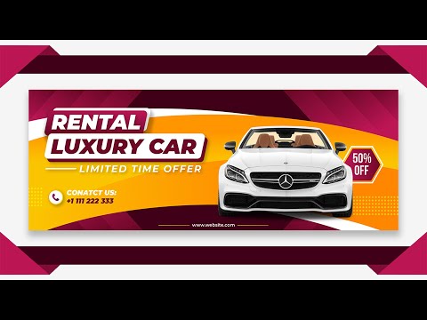 Illustrator Tutorial Facebook Banner Design for Travel Agency