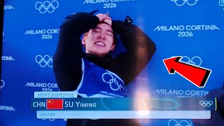 Watch - Su Yiming Wins Men's Slopestyle Event Today, Winter Olympics 2026 Snowboarding highlights