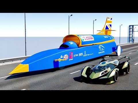 Lamborghini V12 VGT vs SSC Bloodhound at Drag Rce 20 KM