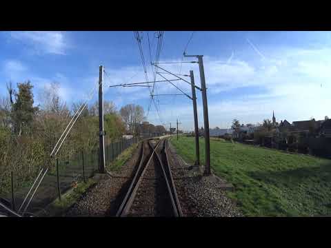 A train driver's view: Alkmaar - Enkhuizen, VIRM, 07-Nov-2020.