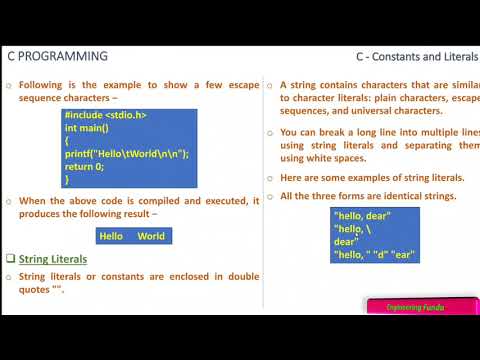 Learn Constant and Literals C Programming - Mind Luster
