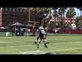 Josh Imatorbhebhe with the highlight catch at the Rising Stars Camp