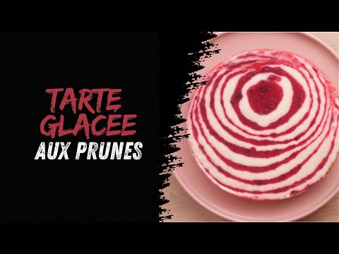 Tarte Glacée aux Prunes 🍨🍇