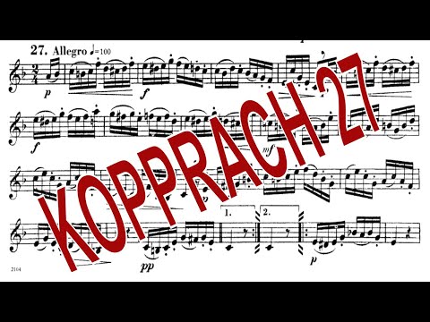 🎺🎺Kopprasch 60 Studies for Trumpet - 27 Allegro