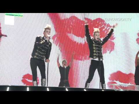 Jedward's first rehearsal - Ireland (impression)
