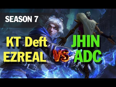 lol esports highlights l KT Deft plays EZREAL vs JHIN ADC
