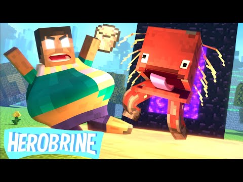 CURSED STRIDER Mob | Funny Herobrine Life | Minecraft Animation