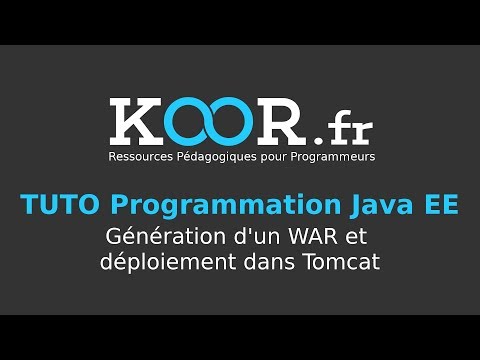 TUTO Java EE Génération d un WAR et déploiement dans Tomcat