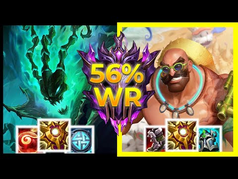 【 Braum 】vs Thresh - Support - MASTER - Patch 11.15 - Gameplay