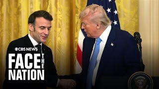 Watch Trump and France's Macron speak about ending war in Ukraine and more
