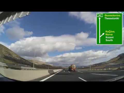 [HD] Egnatia Odos - Greece A2 Motorway - November 2015 - From Ioannina to Thessaloniki (Remastered)