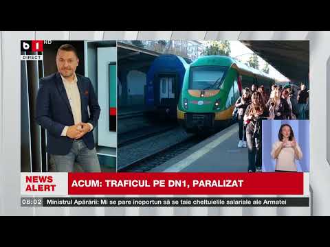 ACUM: TRAFICUL PE DN1, ÎNTRE PREDEAL ȘI BRAȘOV, PARALIZAT. CISTERNĂ RĂSTURNATĂ_Știri B1TV_19 oct.