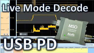 USB PD Live Mode Decode — MSO3124V Mixed Signal Oscilloscope