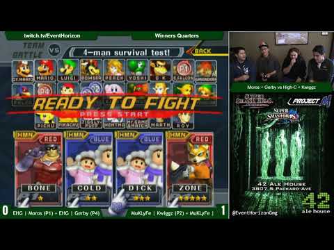 Construct 93 - EHG  Moros + EHG  Gerby vs MuKLyFe  Kwiggz + MuKLyFe  High-C - Melee Doubles WQ