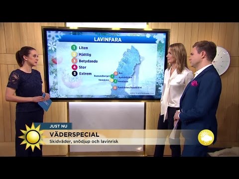 Här är det lavinfara i svenska fjällen - Nyhetsmorgon (TV4)