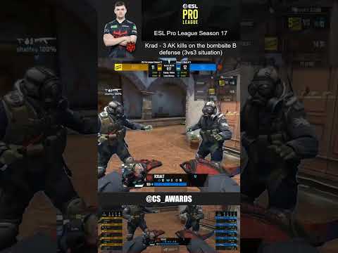 Krad - 3 AK kills on the bombsite B defens.. (FORZE vs Natus Vincere) - ESL Pro League Season 17