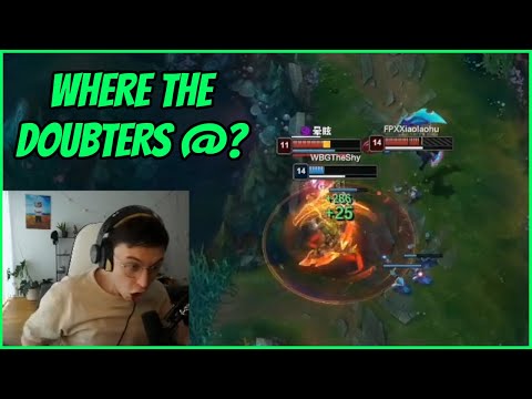 Caedrel Goes Crazy For THESHY's 1 V 2 Outplay