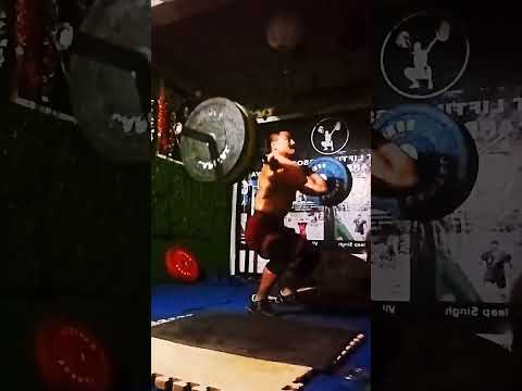 Power clean n power jerk/100kg technique first