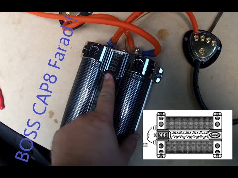 BOSS 8 Farad Capacitor - ( Installation & Charging ) Honda CR-V, Amp setup.